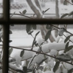Snow outside window